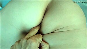 Husband wakes wife with anal affection.