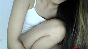 Tiny Asian Minx Flashes Pussy On Webcam