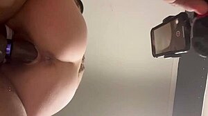 Bussin' yo bitch's cheeks with cock!