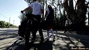 Glamcore teen babe gets intensely screwed by her teacher in taboo roleplay