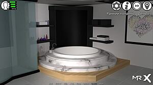 i feel the mature girls' nude bodies in the closed cabin