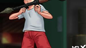 summertime saga episode 4 scene 21, beauties ask to stay in usa