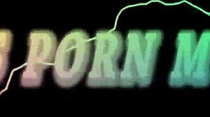 German teen 18+ in foil bondage gets double fucked