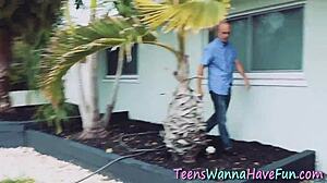 Teen amateurs get slammed hard at wild party