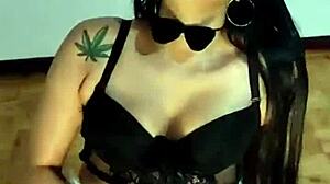 Behind the scenes, a horny amateur pornstar squirts passionately in POV homemade hardcore action