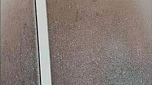 Ts Angelique showers, pees, and cums in free version.