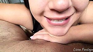 Latina Gives Pov Blowjob With Cigarette