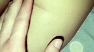 Blonde stepsister with big ass wakes for midnight fucking