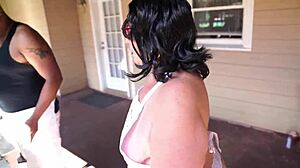 Fat BBW ItsKylieBBW Cosplays Bob's Burgers with Big Black Cock