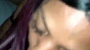 shemale passionately sucks big black cock in intense action!