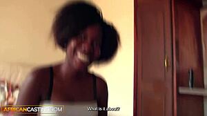 Rwandese Ebony Deepthroats Big White Boss Cock for POV Cumshot