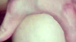 Blonde stepsister with big ass wakes for midnight fucking