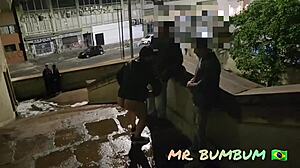 Passionate Street Encounters: Men Bent Over in Doggystyle Bliss