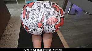 Step Dad Stretches Teen 18+ Pussy With Deepthroat Handjob