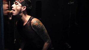 straight male visits glory hole