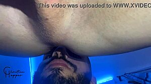 I met this muscular bodybuilder at the gym and invited him for bareback kissing and cock sucking