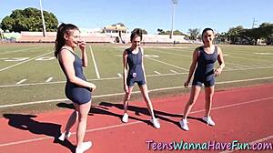 teen slut licks ass and fingers