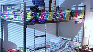 Stepsister wakes me up for sex