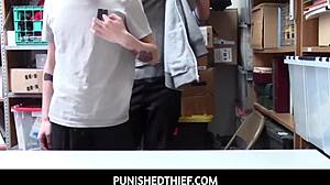 Punished Thief Stuffs Monster Cock Deep Into Rachael Cavallis Pussy