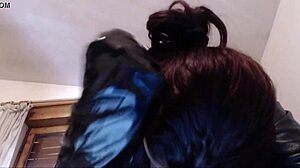 Your italian dominatrix in leather gloves dominates you verbally an physically.