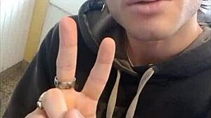 Gay man shows his face in a casual video