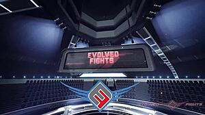 Wow, Lauren Phillips takes anal pounding after nude wrestling fight!