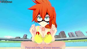 Itsuka Kendo Fucking Hard in Boku No Hero Street Scene