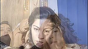 Little hungry bunny gets facial cumshot