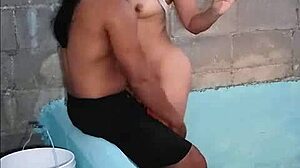 My Neighbor Is A Delicious Brunette Who Loves Cock