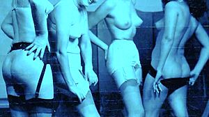 Antique lingerie and natural tits, natural pussy