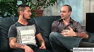 Great Gay Threesome Scene with Hardcore Anal and Blowjob Action in Wild Orgy