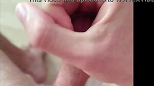Young amateur masturbates with homemade massage techniques