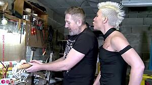 Milf Gets Rough Assfucking Like A Bitch In Garage