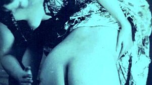 Antique lingerie and natural tits, natural pussy