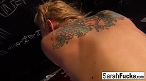 Watch sarah, the blonde pornstar, get fucked hard in prison?