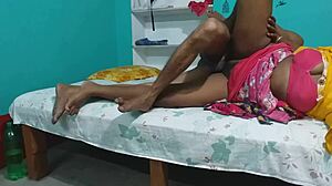 milf pampa in yellow dress gives blowjob and gets hardcore fucked