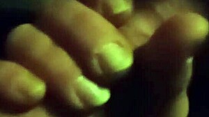 In the dark, she secretly sucks my dick while hiding from her husband