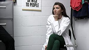 cute teen coworker fucked hard in office