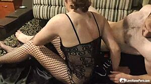 smoking girlfriend grips my huge cock hard