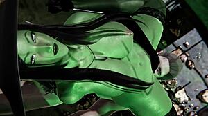 Chatting about cuming inside witch gruntilda on halloween night in 3d porn