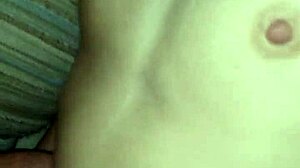 Encounter with a tattooed flat-chested girl in casual setting