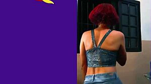 senhora pimenta smokes cigar, sucks two