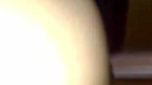 Asian beauty worships latino cock in lingerie