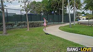 Semi-Pro Anal Star Sidra Sage Bent Over For Hairless Vagina Blowjob