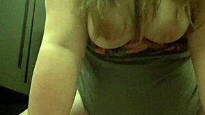 Fat BBW woman plays with her pussy and squirts during solo session.