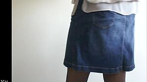 Lacy panties and pantyhose in amateur fashion