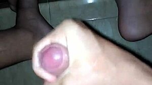 I cum on the sofa after jerking off