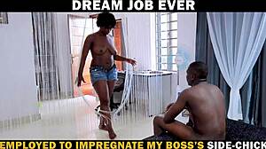 Thrilling dream job impregnating my boss's side chick