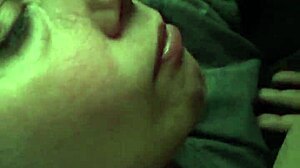 hot blowjob after work leaves mouth full of cum and mouthful
