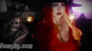 wicked witch teasing fans on webcam